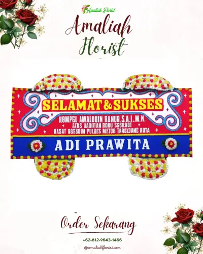 Karangan Bunga Ucapan Selamat di Selomoyo